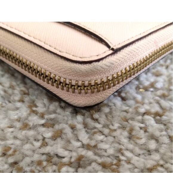 Kate Spade Light Pink Zip Around Wallet Leather Pre-Owned - Picture 8 of 16